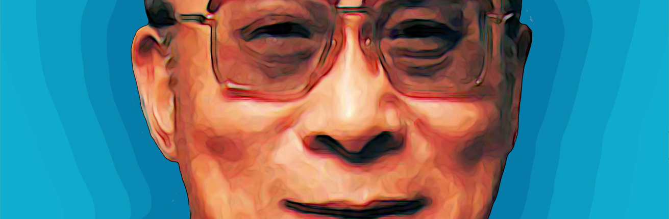 Eine Illustration vom Dalai Lama