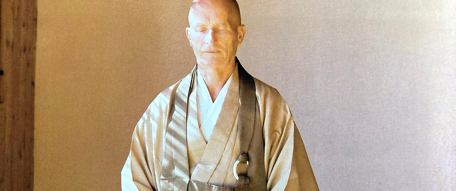 Zen Meister Taiikan Jyoji vom Kloster La Falaise Verte in der Ardeche/Frankreich